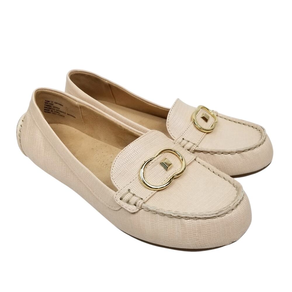 Liz Claiborne Women's Antonia Vegan Leather Blush Loafers Driving Moccasins 7.5W